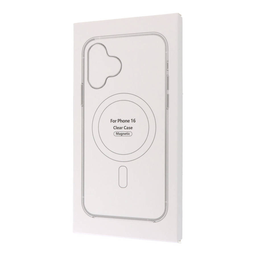 Clear MagSafe Anti-Shock TPU Case for iPhone 16 with Box Packaging