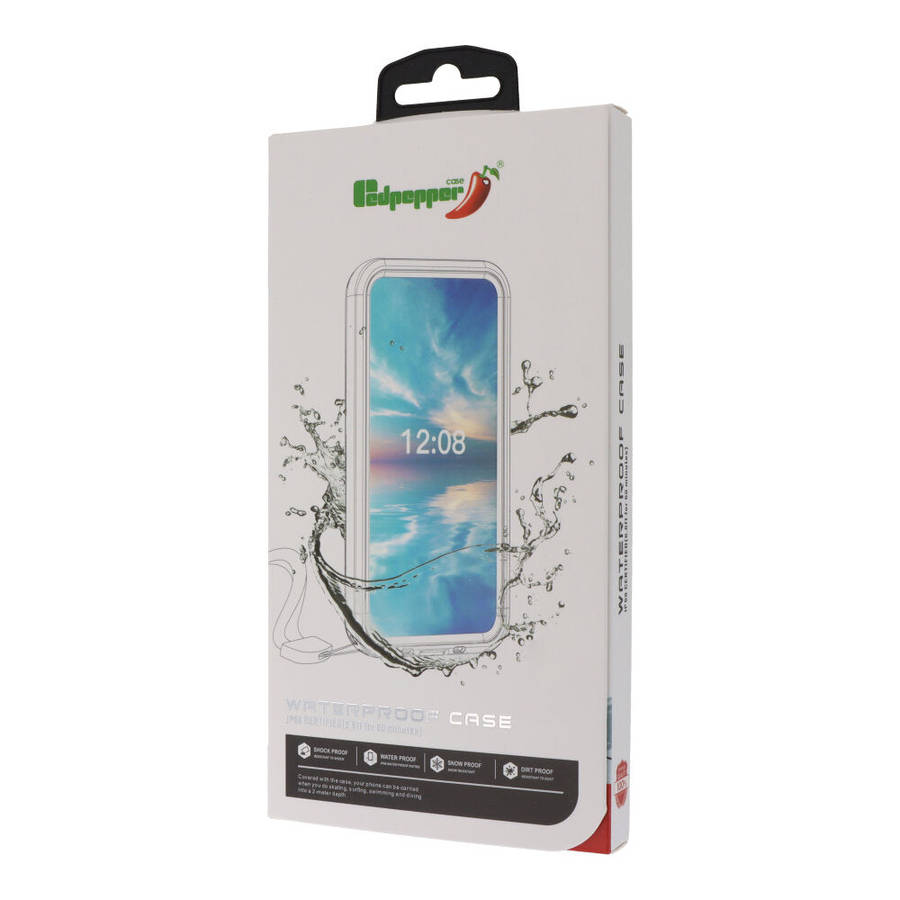Redpepper IP68 Waterproof Shockproof Case for iPhone 16 Plus Black
