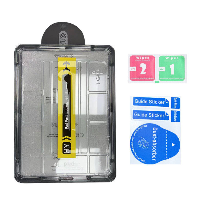 Auto-Dust Removal Screen Tempered Glass Screen Protector With Dust-free Compartment for iPad 2025...