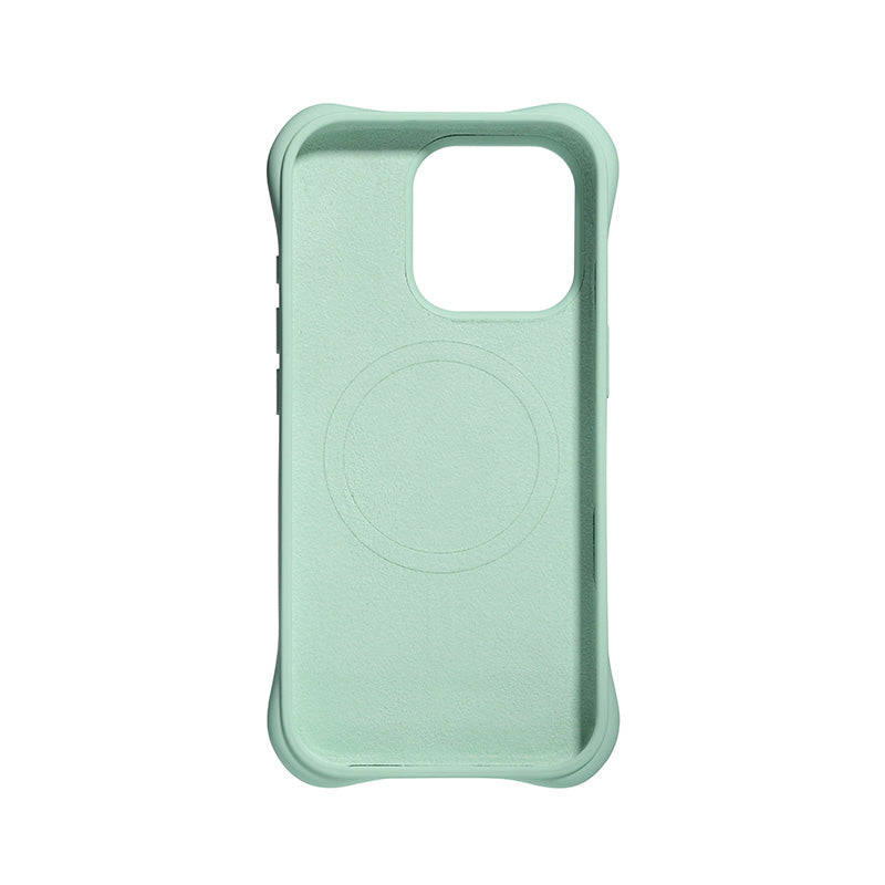 Full Pure Color MagSafe Liquid Silicone Ripple Case with Customize Side Keys Hole for iPhone 16 P...