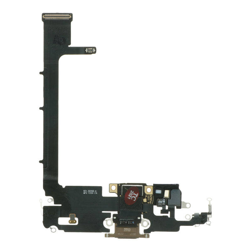 Charging Port Flex Cable with Board for iPhone 11 Pro Max Gold Ori R