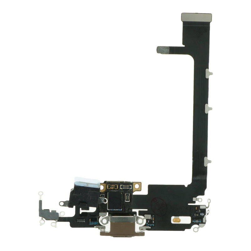 Charging Port Flex Cable with Board for iPhone 11 Pro Max Gold Ori R