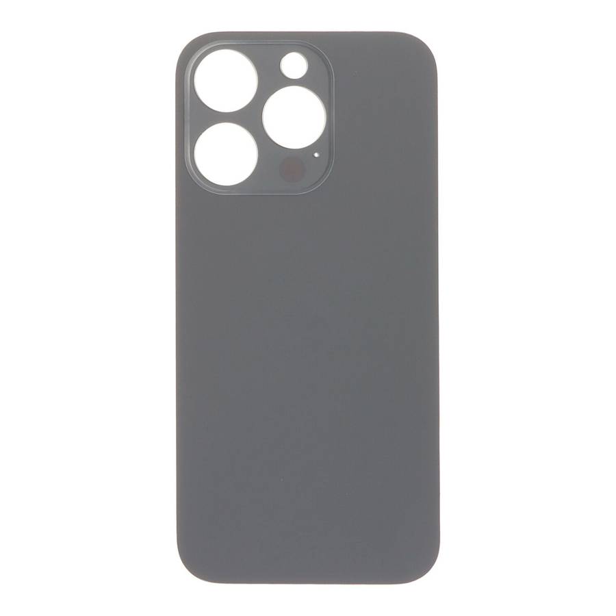 Battery Door with Adhesive for iPhone 14 Pro Large Hole Black HQ