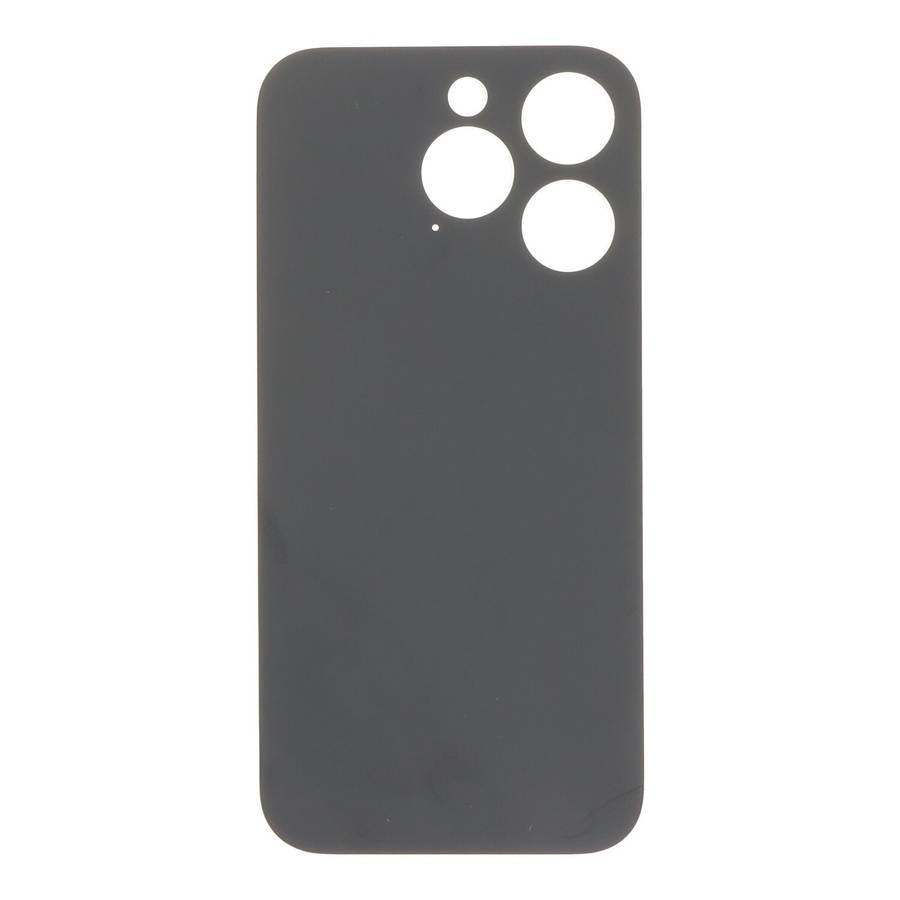 Battery Door with Adhesive for iPhone 14 Pro Large Hole Black HQ