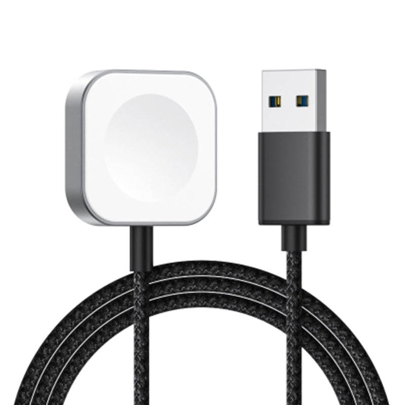 5W Aluminum Alloy Wireless Charger for Apple Watch 1/2/3/4/5/6/7/8/Ultra Black