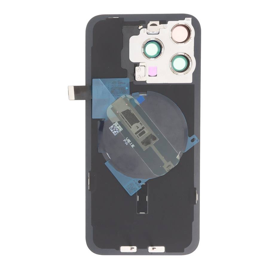 Battery Door + Back Camera Lens and Bezel with Magnetism Ring+Metal Plate+Wireless Charger Chip+F...