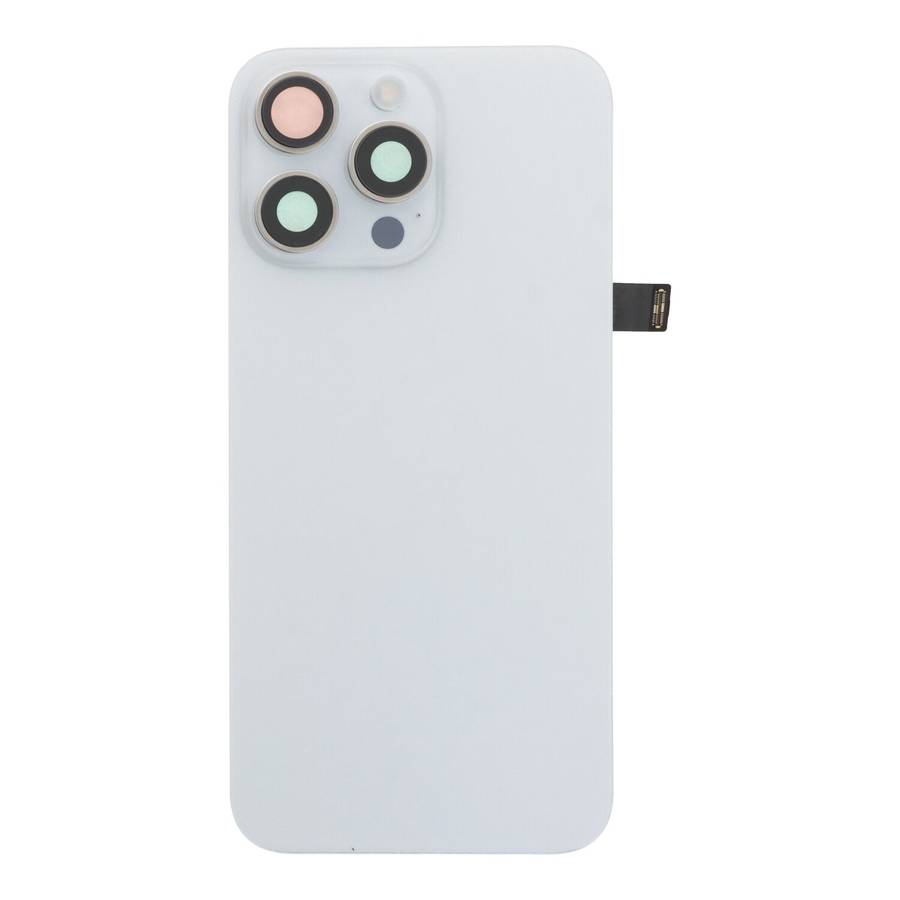 Battery Door + Back Camera Lens and Bezel with Magnetism Ring+Metal Plate+Wireless Charger Chip+F...