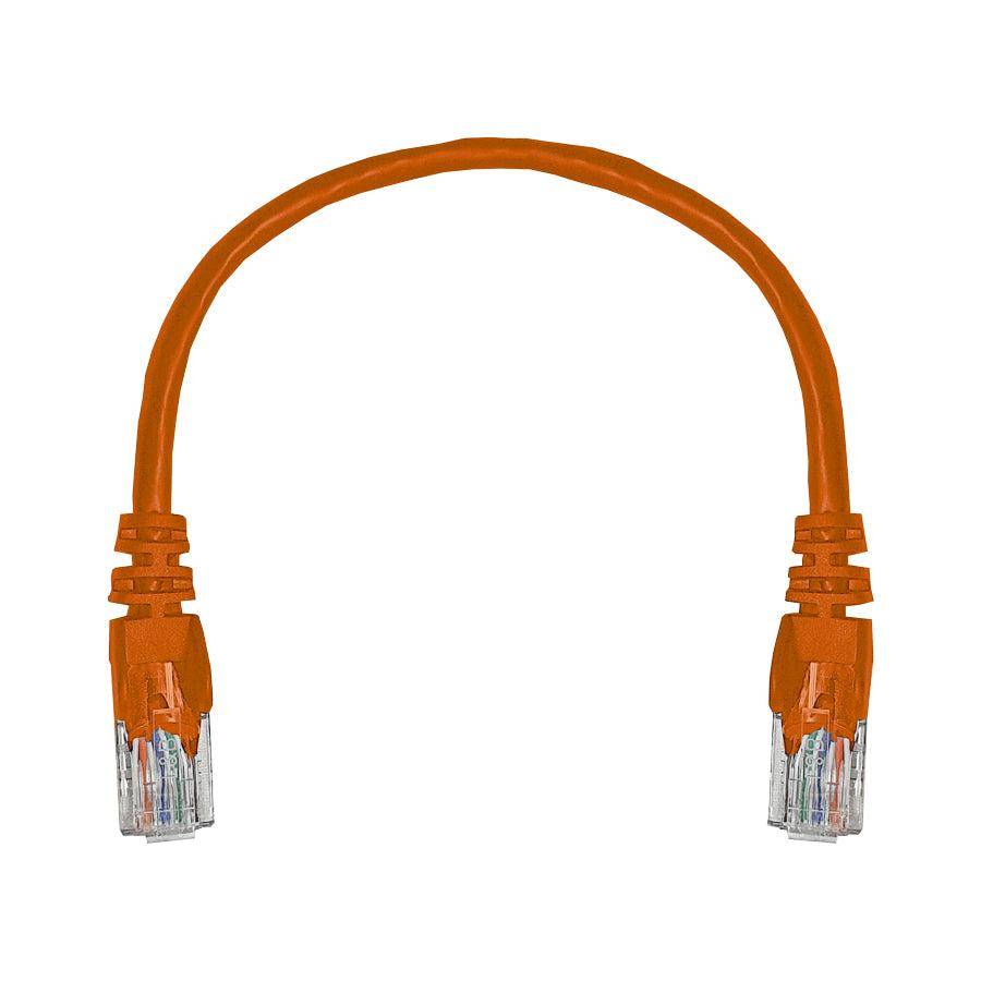 Linkbasic 22cm UTP Cat5e Flylead Orange