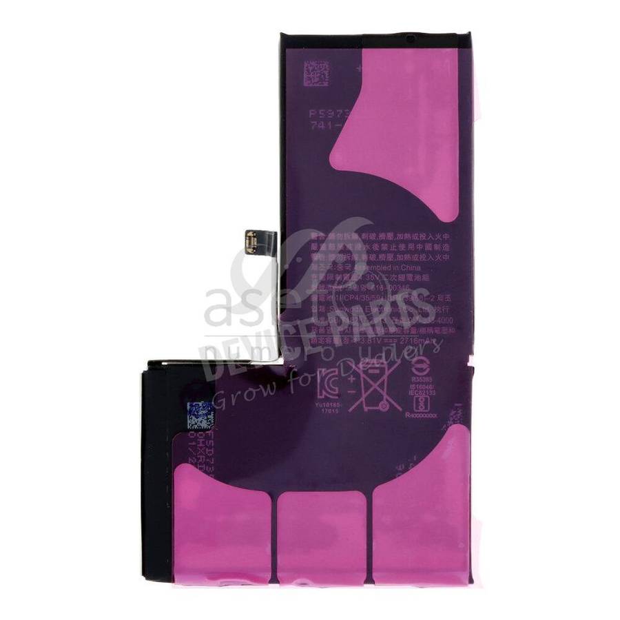 616-00346/616-00351/616-00354 2716mAh Battery + Battery Adhesive for iPhone X OEM without Logo
