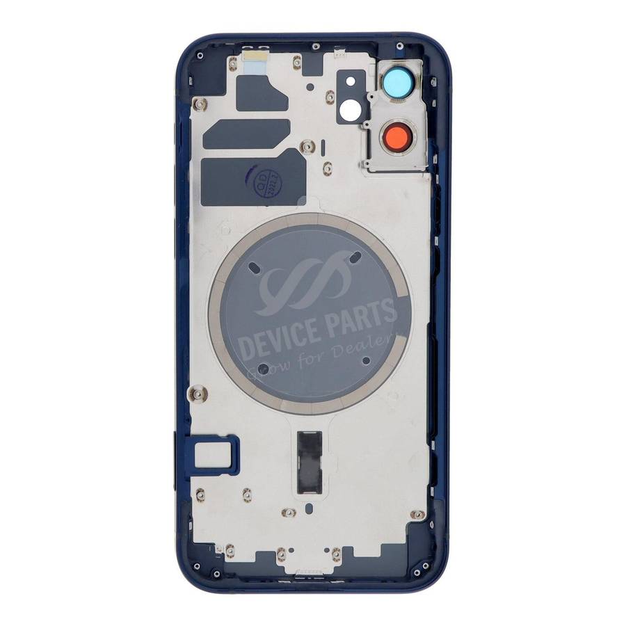 Middle Frame + Battery Door + Back Camera Lens and Bezel + Side Buttons + SIM Card Tray with Magn...