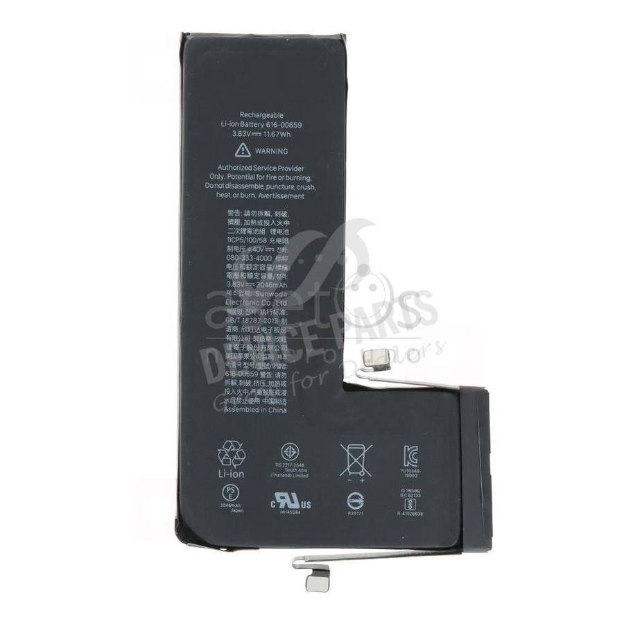 616-00659 3046mAh Battery + Battery Adhesive for iPhone 11 Pro Ori