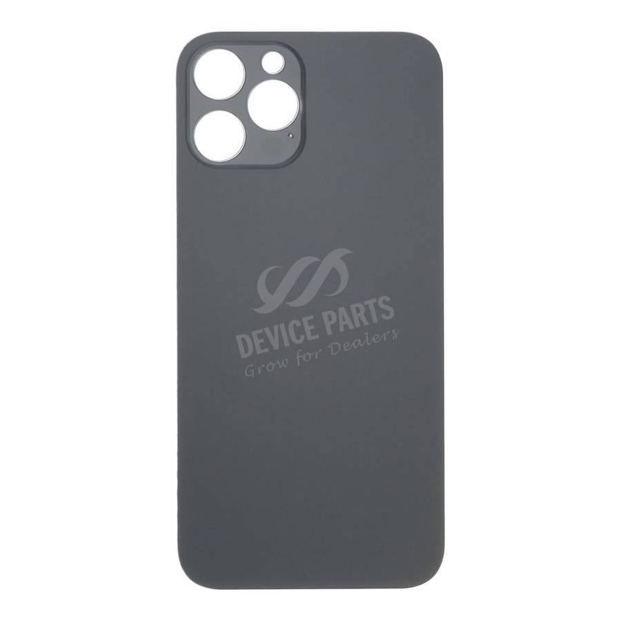 Battery Door with Adhesive for iPhone 12 Pro Max Large Hole Black HQ