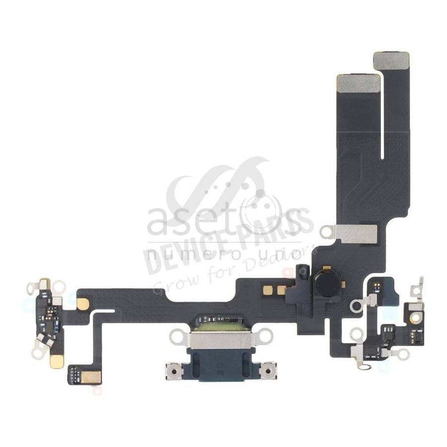 Charging Port Flex Cable for iPhone 14 Black Ori