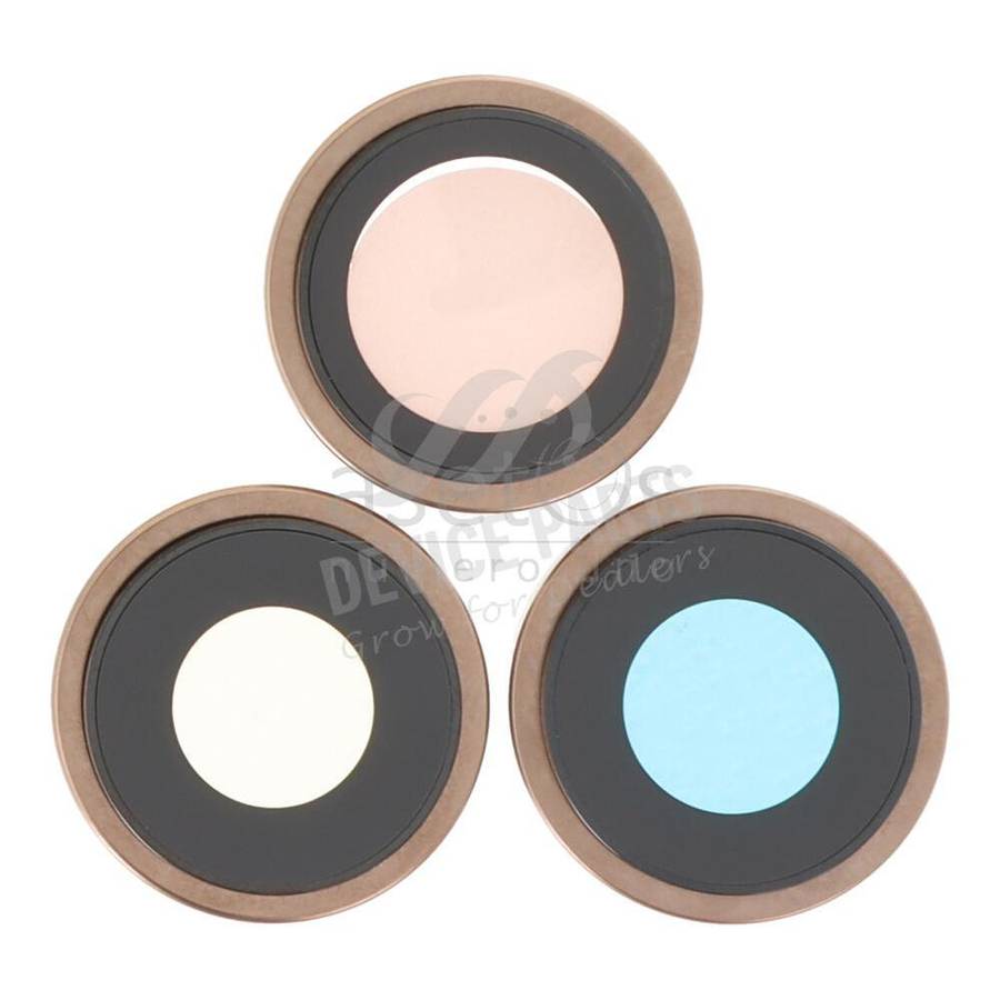 Back Camera Lens and Bezel for iPhone 16 Pro/16 Pro Max Desert Titanium Ori 3pcs in one set