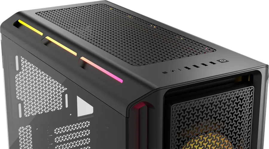 Corsair iCUE LINK 5000T LX RGB Mid-Tower PC Case; Black