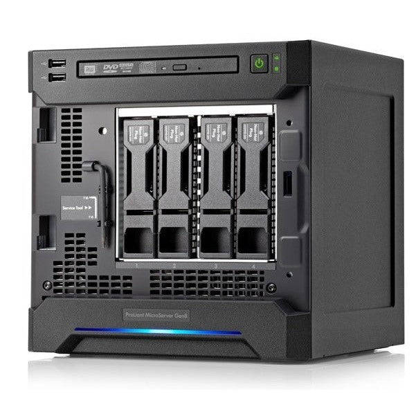 HPE ProLiant MicroServer Gen8: Intel 2.3Ghz 8GB Memory, 500GB HDD Drive (Used)