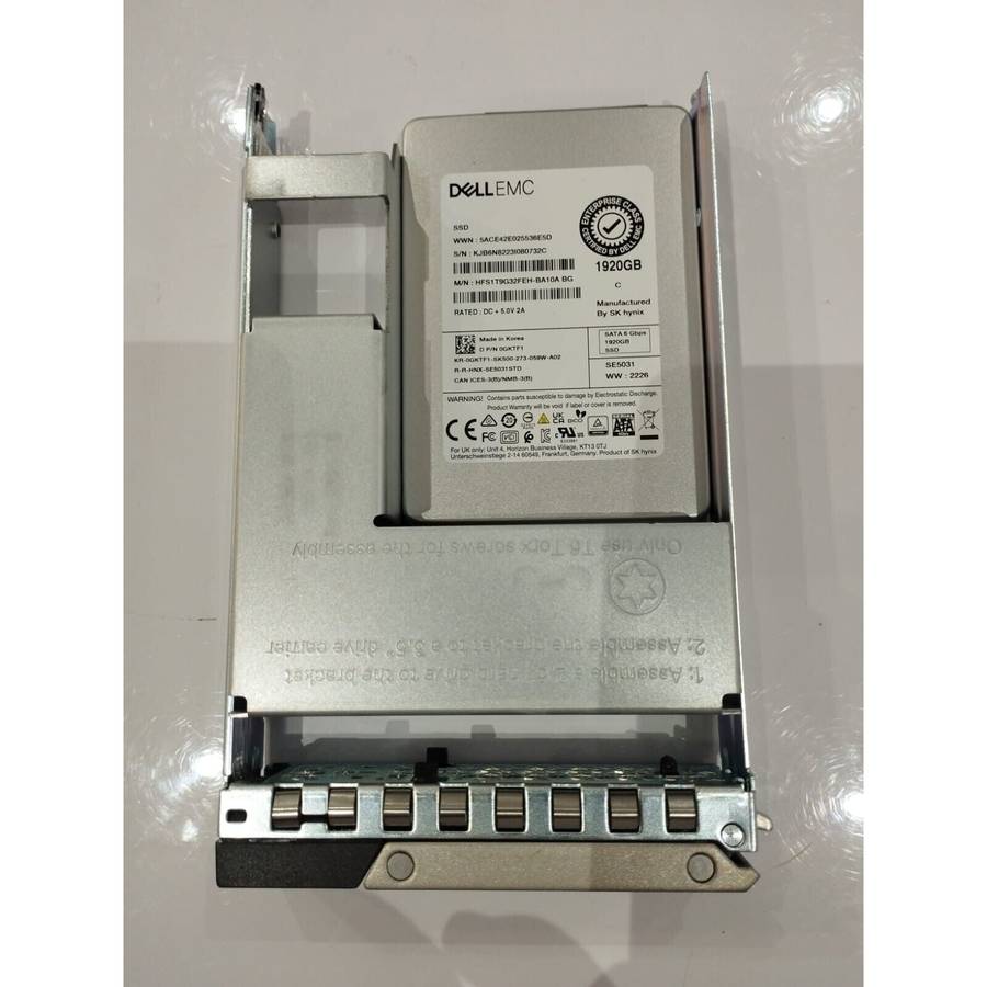 Hynix HFS1T9G32FEH-BA10A SE5031 1.92tb SATA-6Gbps TLC 2.5 inch Dell OEM SSD with Caddy Tray
