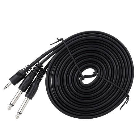 3.5MM MALE TO 2 X 6.5MM MALE 1.5M