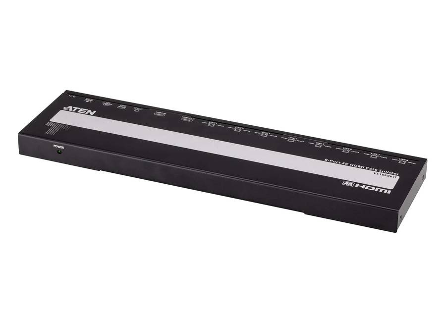 4-Port 4K HDMI Cat 6 Splitter with Receivers - 1 splitter and 8 receivers