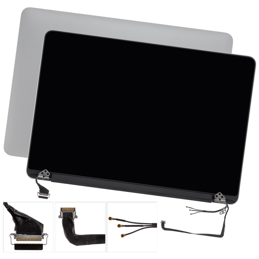 15 inch MacBook Pro  Silver Replacement Display Screen Assembly | A1398 Mid 2012  (Used)
