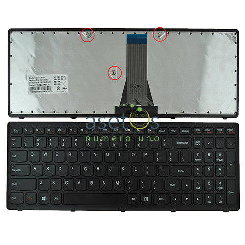 Lenovo IdeaPad FLEX 2-15, G505S, S500, S510, S510P Black Frame, Laptop Replacement Keyboard - US ...