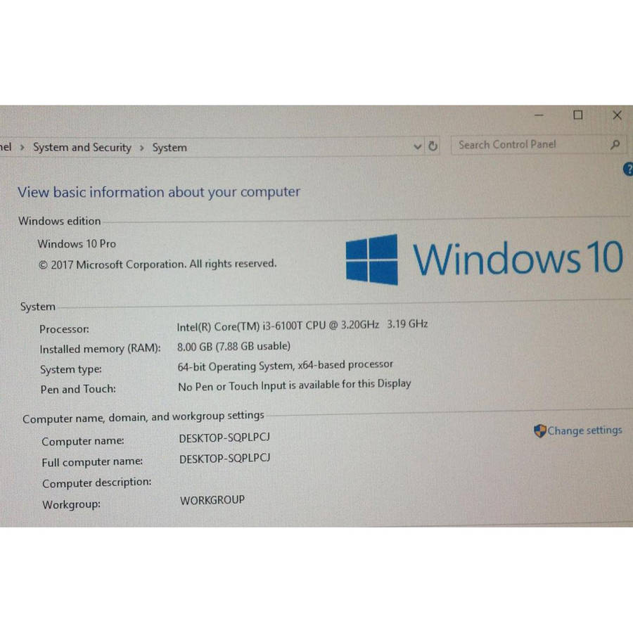 Lenovo ThinkCentre M700 Tiny Desktop: Core i3-6100T, 8GB MEM, 500GB HDD, Win 10 Pro (Refurbished)