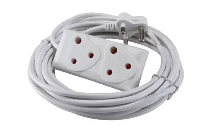 220v 10Amp 2.5m Extension Cord With Two-Way Multi-Plug - Versatile and Convenient Power Solution
