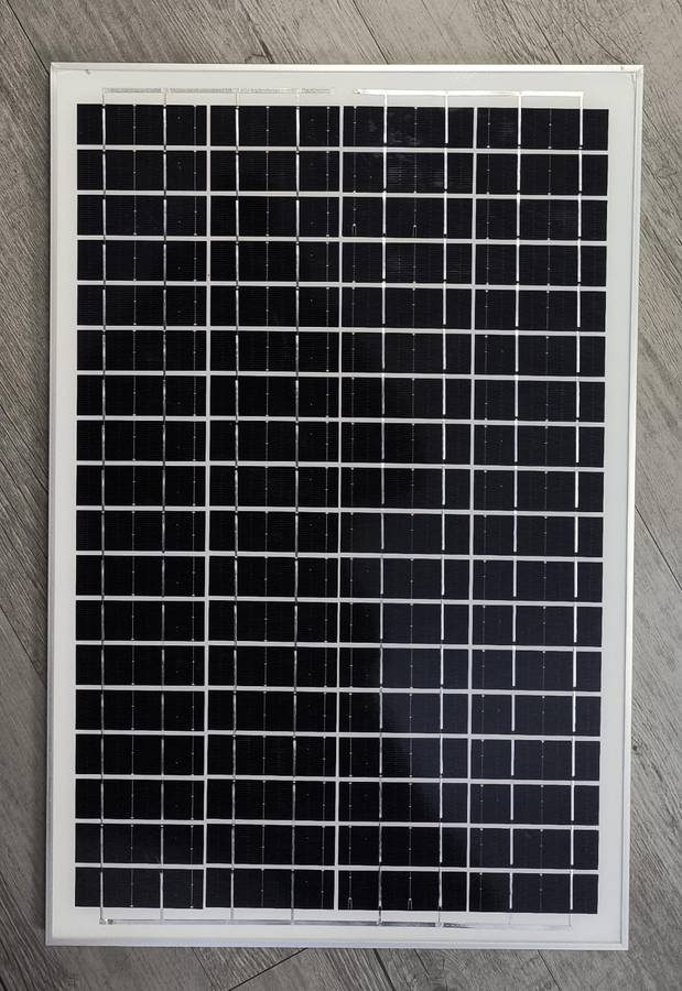 30W 12volt 1.6amp Solar Panel with DC Connector