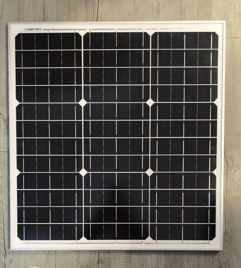 40W 12volt 2.2amp Monocrystalline Solar Panel with DC Connector