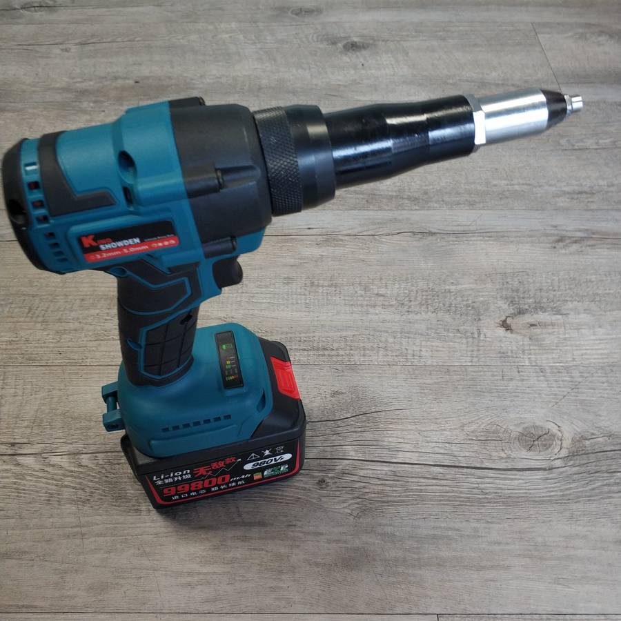 King Shoden Rechargeable Li-Ion Rivet Tool Kit - Powerful and Versatile Tool for Professionals
