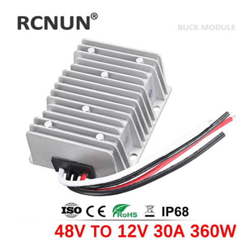 RCNUN High Quality 48V to 12V 30A DC to DC Step Down Converter - Efficiently Convert High Voltage...