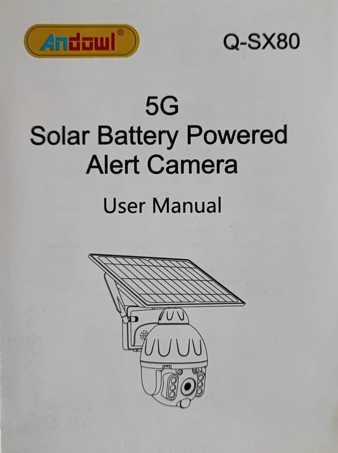 Andowl Q-SX80 Solar 4K HD Wifi+5G Outdoor Smart IP PTZ Camera - High-Quality Surveillance Camera ...