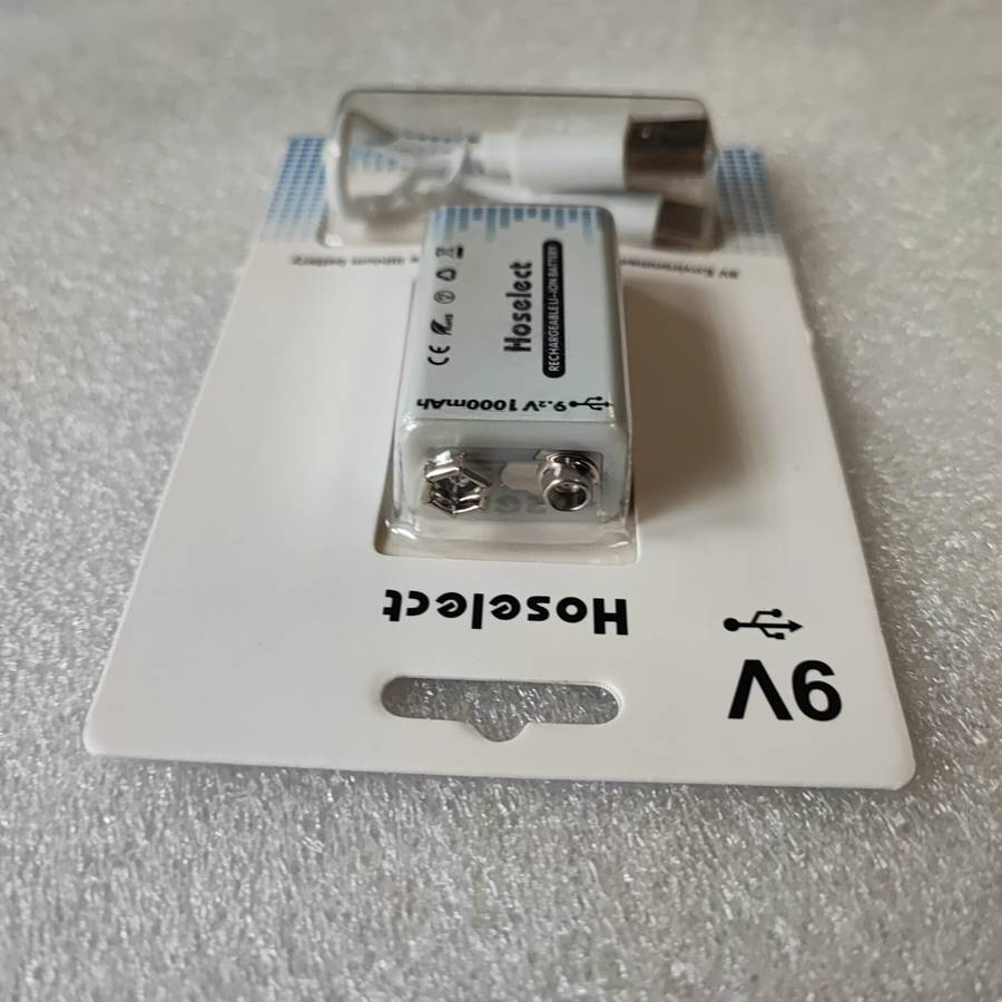 Hoselect 9v 1000mah Li-Ion Rechargeable Battery  (10005839)