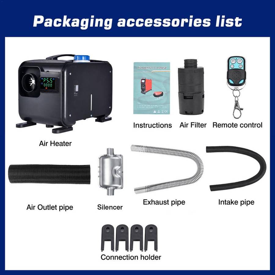 8000W 12V Diesel Powered Portable Home/Workshop/Car/Bus/Truck Heater System