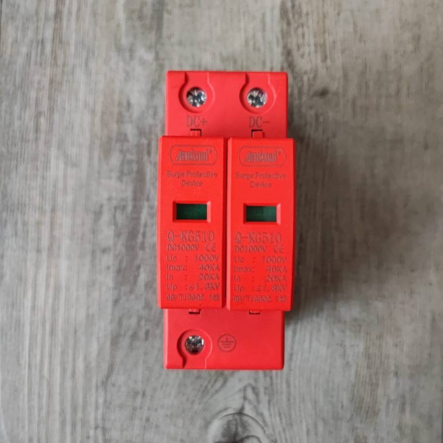 Andowl Q-KG510 2Pole DIN Rail DC 1000v Surge Protector  Reliable Protection for Electrical Sys...