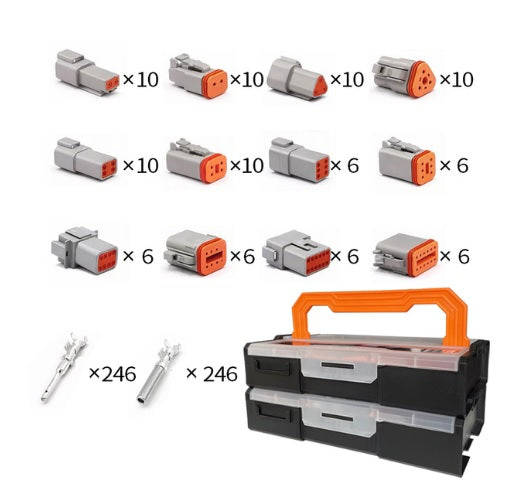 Buy the 588pc Waterproof Deutsch Type Electrical Connector Box Set - Reliable and Waterproof Conn...