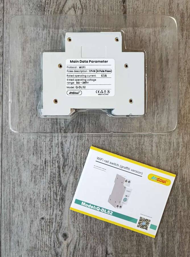 ANDOWL Q-DL52 Tuya Smart 63Amp Wifi Circuit Breaker - Remote Control and Monitoring via Tuya Smar...
