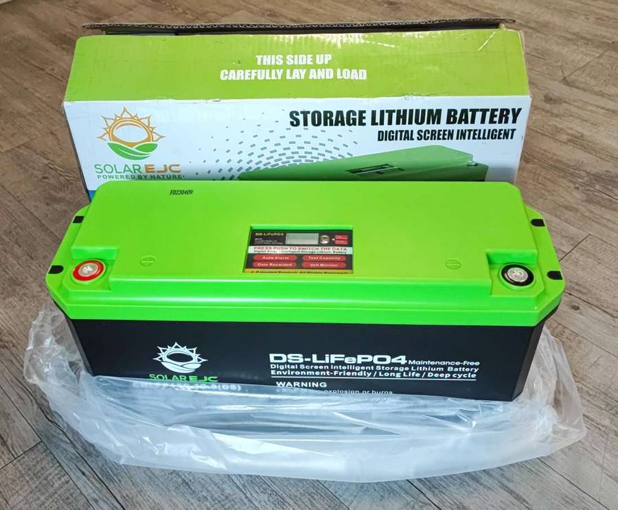 Solar EJC 150AH 12.8v 1.92kwh LiFePo4 Portable Battery - Reliable Power Solution for Outdoor Adve...