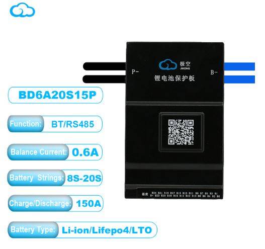 JK Active Balance Smart BMS 20S15P 150A - Efficient Battery Management System for Lifepo4, Li-Ion...