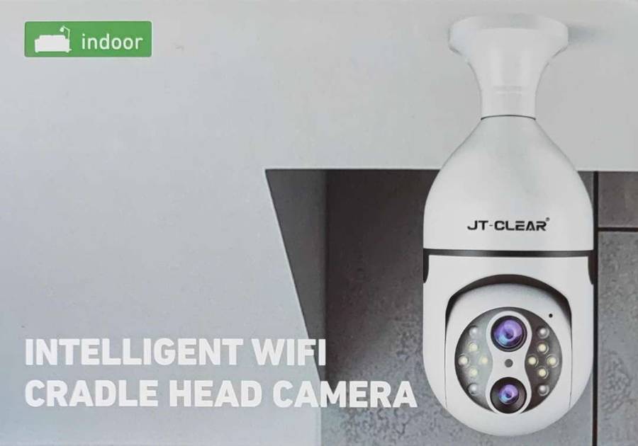 JT-CLEAR 2MP HD Wifi Intelligent Cradle Head Smart Camera - High-Quality Surveillance Camera with...