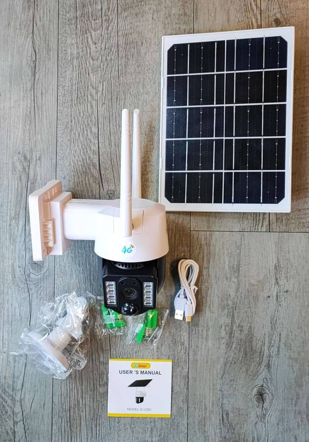 Andowl Q-V9 4K Solar Powered Intelligent WIFI IP PTZ Security Camera (10007532)