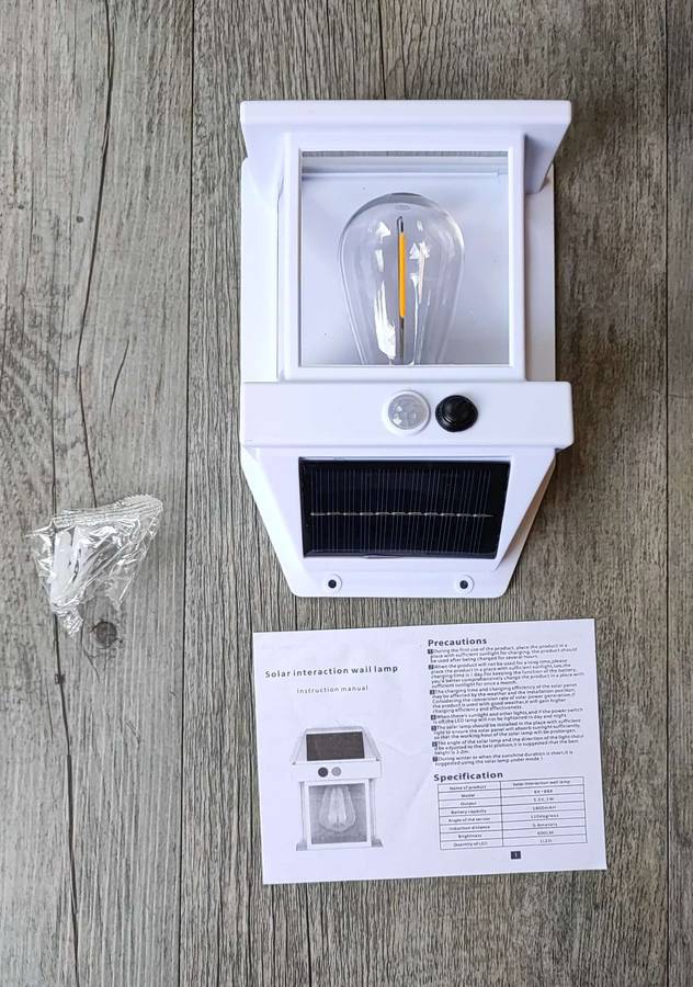 Solar Rechargeable Interaction Wall Lamp - Eco-Friendly and Interactive Lights & Lighting Accesso...