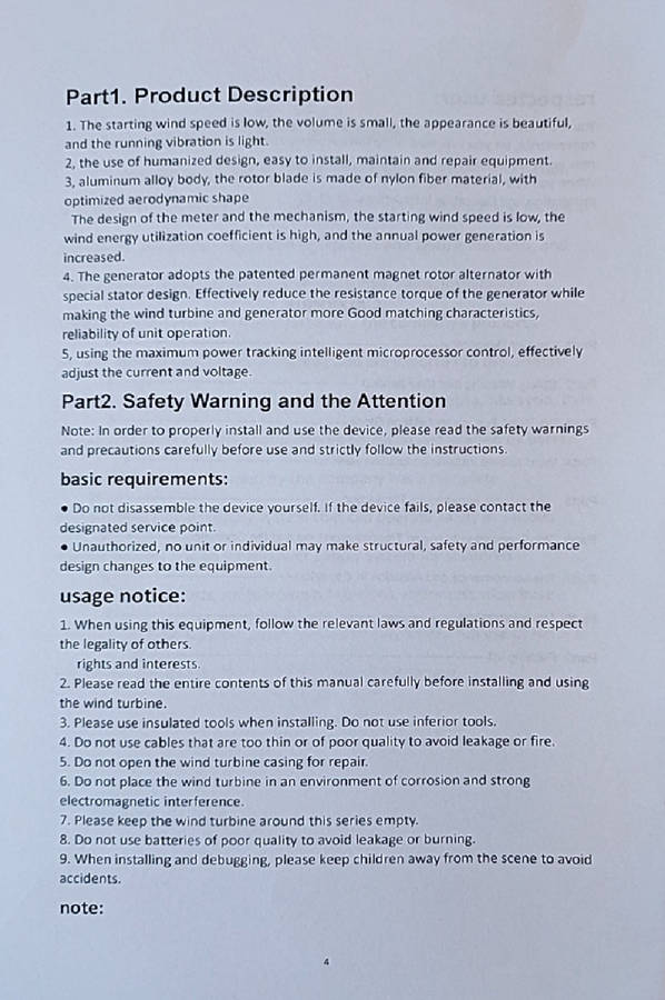 300W 3 Blades 24V Wind Turbine with Charge Controller