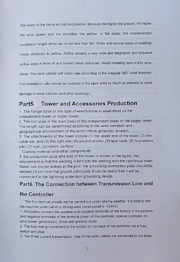 300W 3 Blades 24V Wind Turbine with Charge Controller