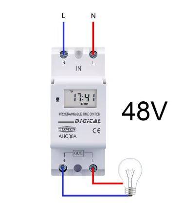 Din Rail Weekly 7-Day Programmable Digital Timer Switch Relay