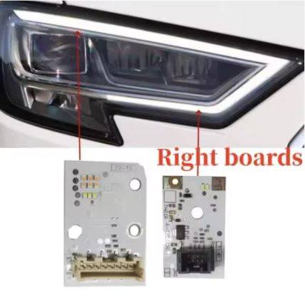 White LED Boards 8V0998474A For 2017-2019 AUDI A3/S3 Full LED Headlight Daytime Running Light