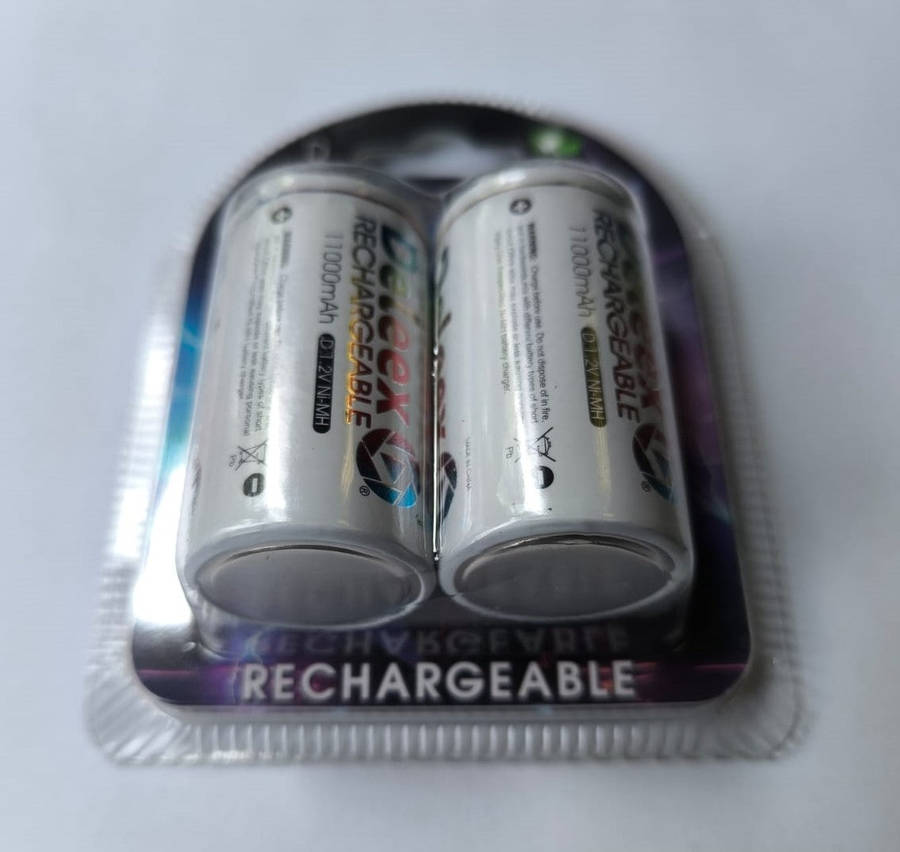 Deleex D R20 1.2v 5000mah Rechargeable Ni-Mh 2pc Battery Pack