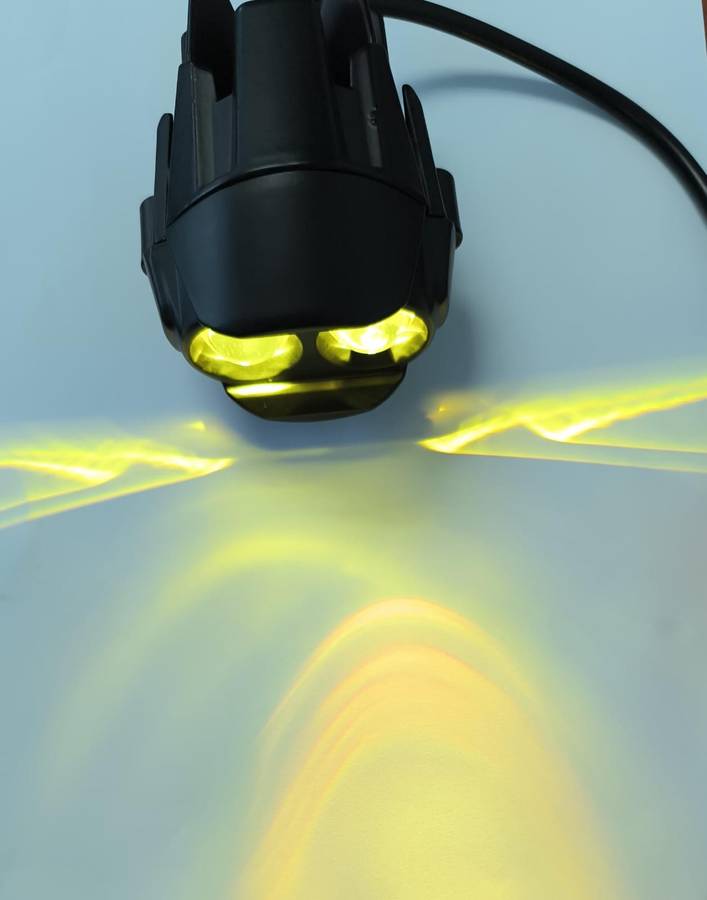 Motorcycle 12v Universal Dual LED and Dual Color Headlights/Spotlights/Fog lights