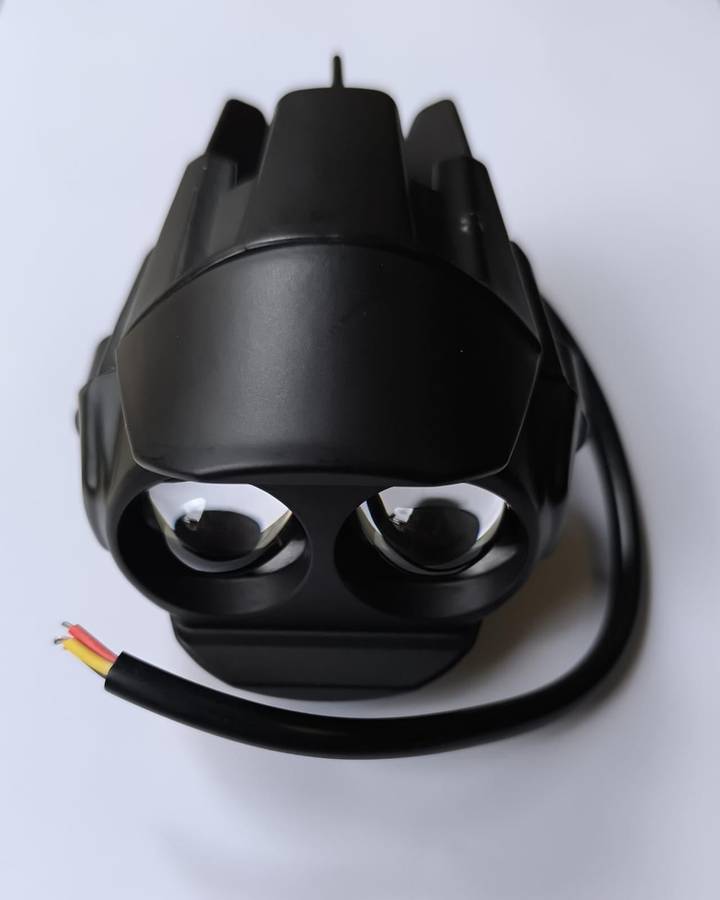 Motorcycle 12v Universal Dual LED and Dual Color Headlights/Spotlights/Fog lights