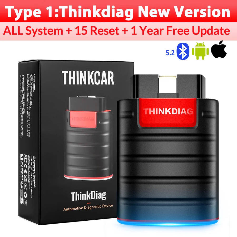 THINKCAR Thinkdiag Hot Version Full System All Car 15 Reset Service OBD2 Diagnostic Tool (10009013)